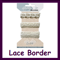 Card Deco Essentials Jute / Lace borders