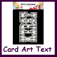 Dutch Doobadoo Card Art Texten
