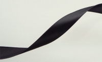 Satijnlint zwart 15mm - per meter
