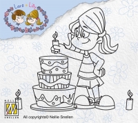 LILA002 Clear Stamp Lars en Lilly - Happy Birthday 