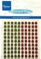 Marianne Design Adhesive gems red & green -  JU 0954
