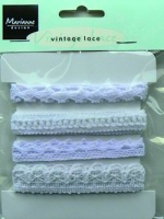 Vintage ribbons white (JU0826)