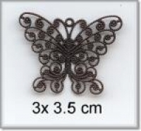Metalen decoratie vlinder - per stuk