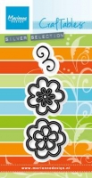 CR 1356 Craftables stencil flower set Fancy