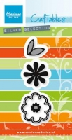 CR 1358 Craftables stencil flower set Sweet