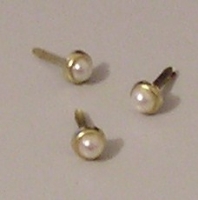 Witte parelmoer brad 5mm - per stuk