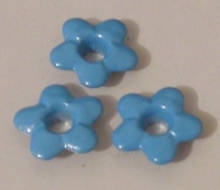 Blauwe eyelets grote bloem 1.5cm - 10 stuks 