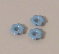 Blauwe eyelets kleine bloem 1.0cm - 10 stuks 