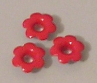 Rode eyelets kleine bloem 1.0cm - 10 stuks 