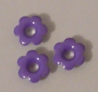 Paarse eyelets kleine bloem 1.0cm - 10 stuks 