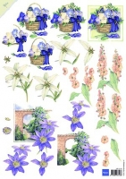 Mattie Flowers blue (MB0138)