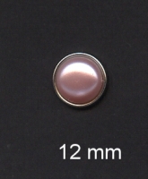 Parelmoer brads licht roze 12mm - per stuk