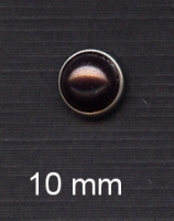 Parelmoer brads bruin 10mm - per stuk