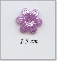 Acryl bloem paars (28) - 15 stuks