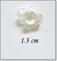 Acryl bloem wit (30) - 15 stuks