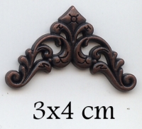 Metalen hoekje 3x4cm - per stuk