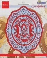 Creatables stencil Large oval by Petra (LR240)
