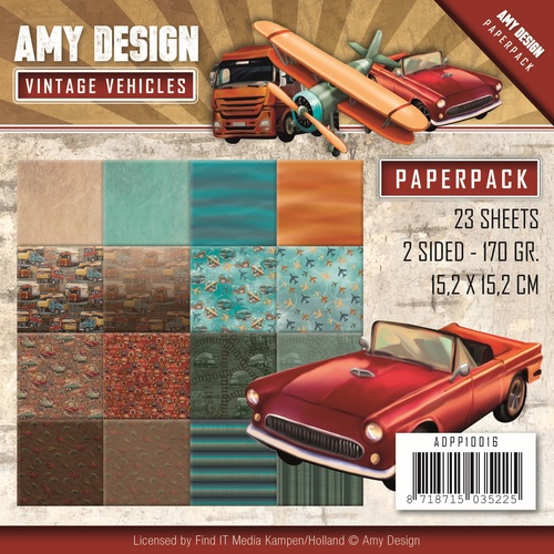 ADPP10016 Paperpack - Amy Design - Vintage Vehicles
