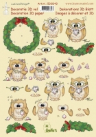 Leanecreatief Christmas Owlies - 50.8343