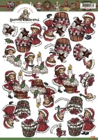 Yvonne creations - Kerstcupcakes - CD10174