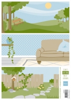 AK0072 Knipvel Eline's cat & dog backgrounds