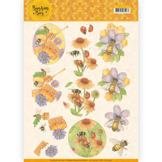 CD11340 Jeanines Art - Buzzing Bees - Sweet Bees