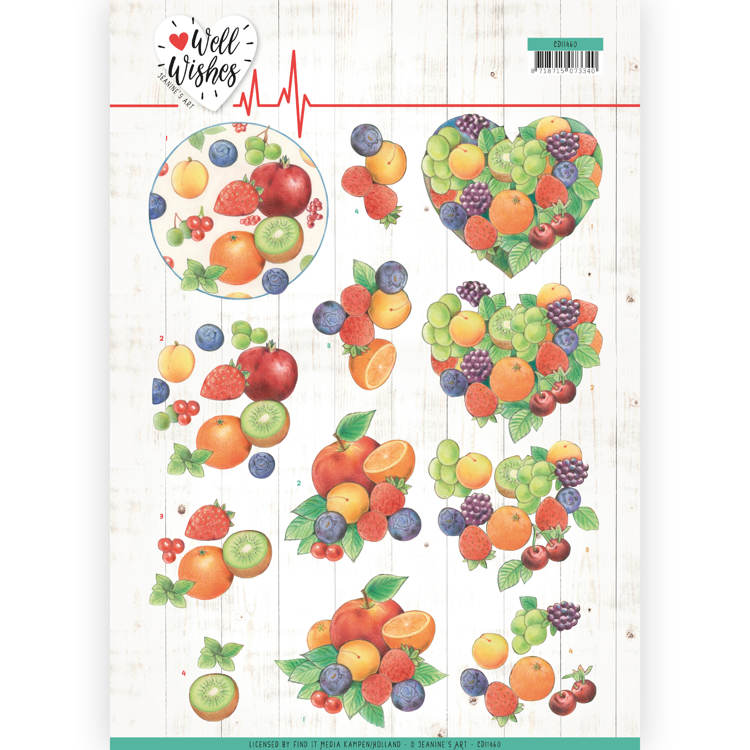 CD11460 Jeanines Art -Jeanine's Art - Well Wishes - Fruits