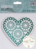 DC 5x5 Clear Stamps Vintage Notes Hearts - PMA 907157 