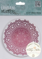 DC 5x5 Clear Stamps Vintage Notes Doily - PMA 907160 