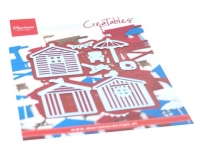 LR0662 Creatables stencil Beach houses set