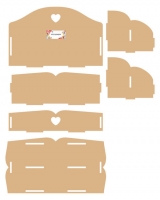 460.440.414 Dutch Doobadoo MDF Organiser