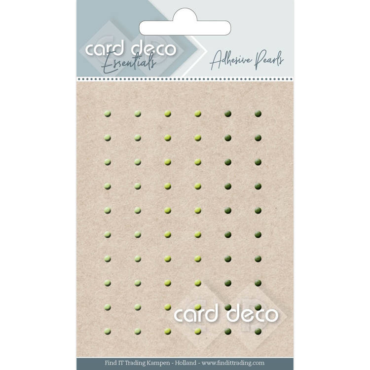 CDEAP002 Card Deco Essentials Adhesive Pearls Green