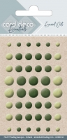 CDEED016 Card Deco Essentials Enamel Dots Pearl Yellow Green