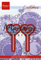 LR0573  MD Creatables stencil heart pins