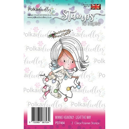 PD7464 Polkadoodles Stamp Winnie Heavenly Light the way