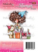 PD7813 Polkadoodles Stamp Winnie - A Pile Of Gifts