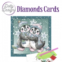 DDDC1065 Dotty Designs Diamond Cards - Penguins in the Snow