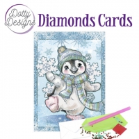 DDDC1066 Dotty Designs Diamond Cards - Penguin