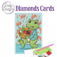 DDDC1008 Dotty Designs Diamond Cards - Get Well Frog