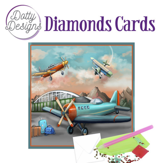 DDDC1027 Dotty Designs Diamond Cards - Planes