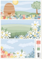 AK0089  Knipvel Flower garden backgrounds