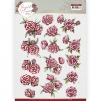 CD11768 Yvonne Creations - Graceful Flowers - Pink Roses