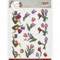 CD11769 Yvonne Creations - Graceful Flowers - Colourful Tulips