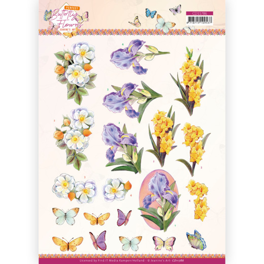 CD11786 Jeanine's Art - Perfect Butterfly Flowers - Gladiolus