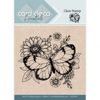 CDECS087 Card Deco Essentials Clear Stamps -  Butterfly Flower