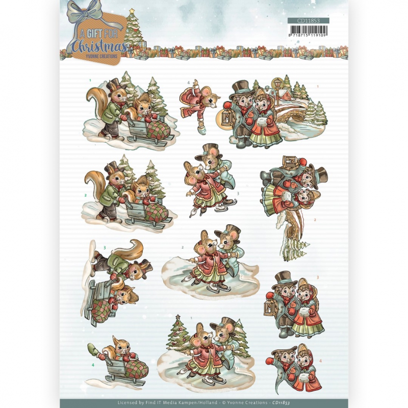 CD11853 - Yvonne Creations - A Gift for Christmas - Snowfun