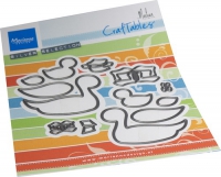CR1619 MD Craftables stencil Ducks by Marleen