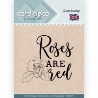 CDECS137 Card Deco Essentials Clear Stamps - Roses Are Red
