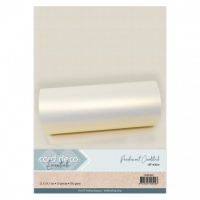 CDEPC002 Card Deco Essentials Pearlescent Cardstock Off-white -  10 vel A4