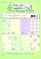 Design papier ass A5 ribbons & cupcakes 51.8817